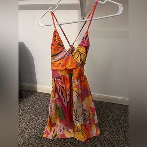 Tropical Print Romper